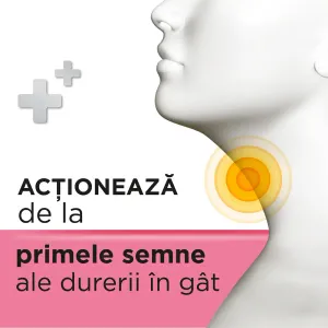 Strepsils Căpșuni fără zahăr, pastile