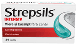 Strepsils Intensiv Miere și Eucalipt fără zahăr 8,75 mg pastile